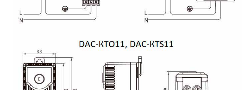 Термостат для щита DACOND DAC-КТО11 (NC, 0…+60 °C)
