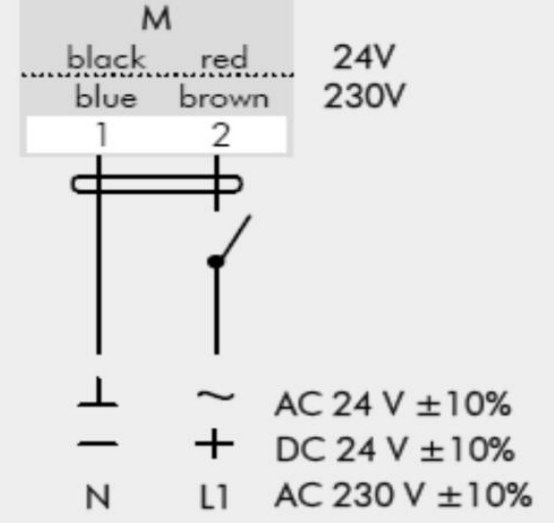 Электропривод Нанотек BLF 230 B (5 Н·м, противопожарный, с пружиной)