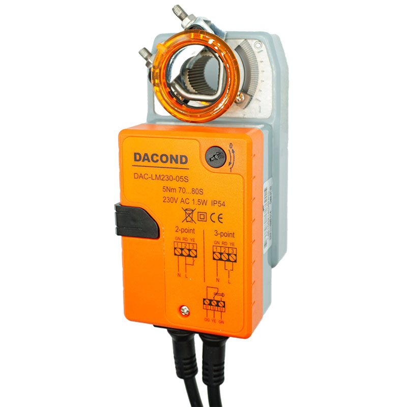 Электропривод DACOND DAC-LM230-20S (20 Н·м, 230 В, без пружины)