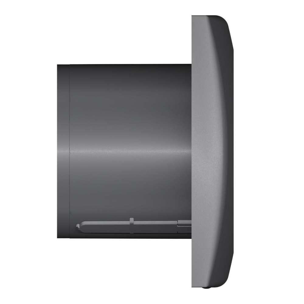 Вентилятор накладной AURA D100 обратный клапан Dark gray metal DICITI