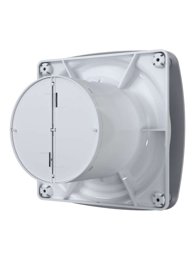 Вентилятор накладной RIO D125 обратный клапан Gray metal DICITI