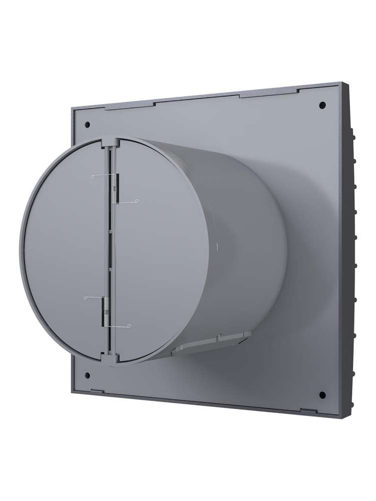 Вентилятор накладной SILENT D100 обратный клапан Dark gray metal DICITI