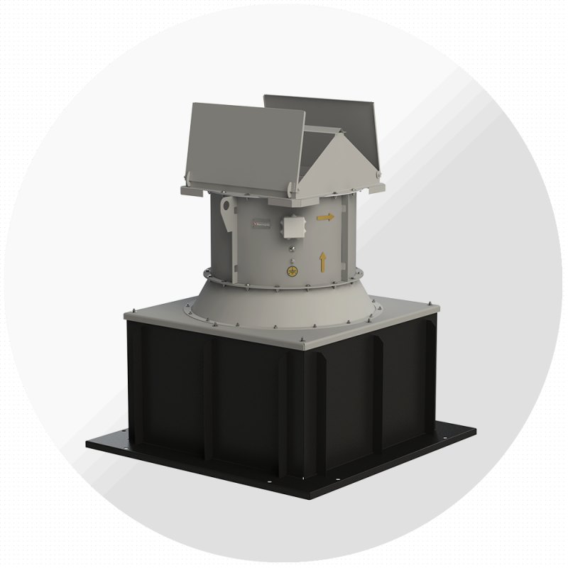 Крышный вентилятор ВКО-К-13-284 №9 с обратным клапаном, Ø900 мм Крышный вентилятор ВКО-К-13-284 №9 с обратным клапаном, Ø900 мм