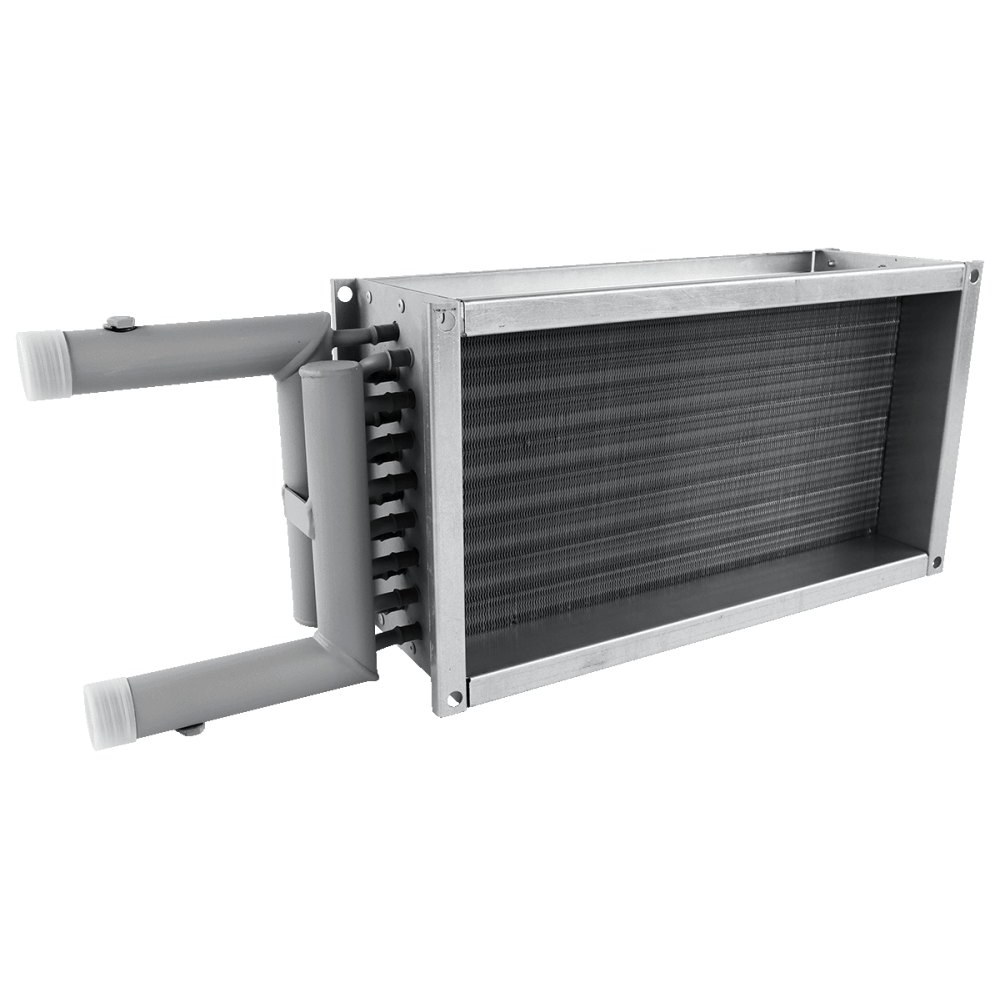 Водяной нагреватель для прямоугольных каналов ZILON ZWS 500x250-3